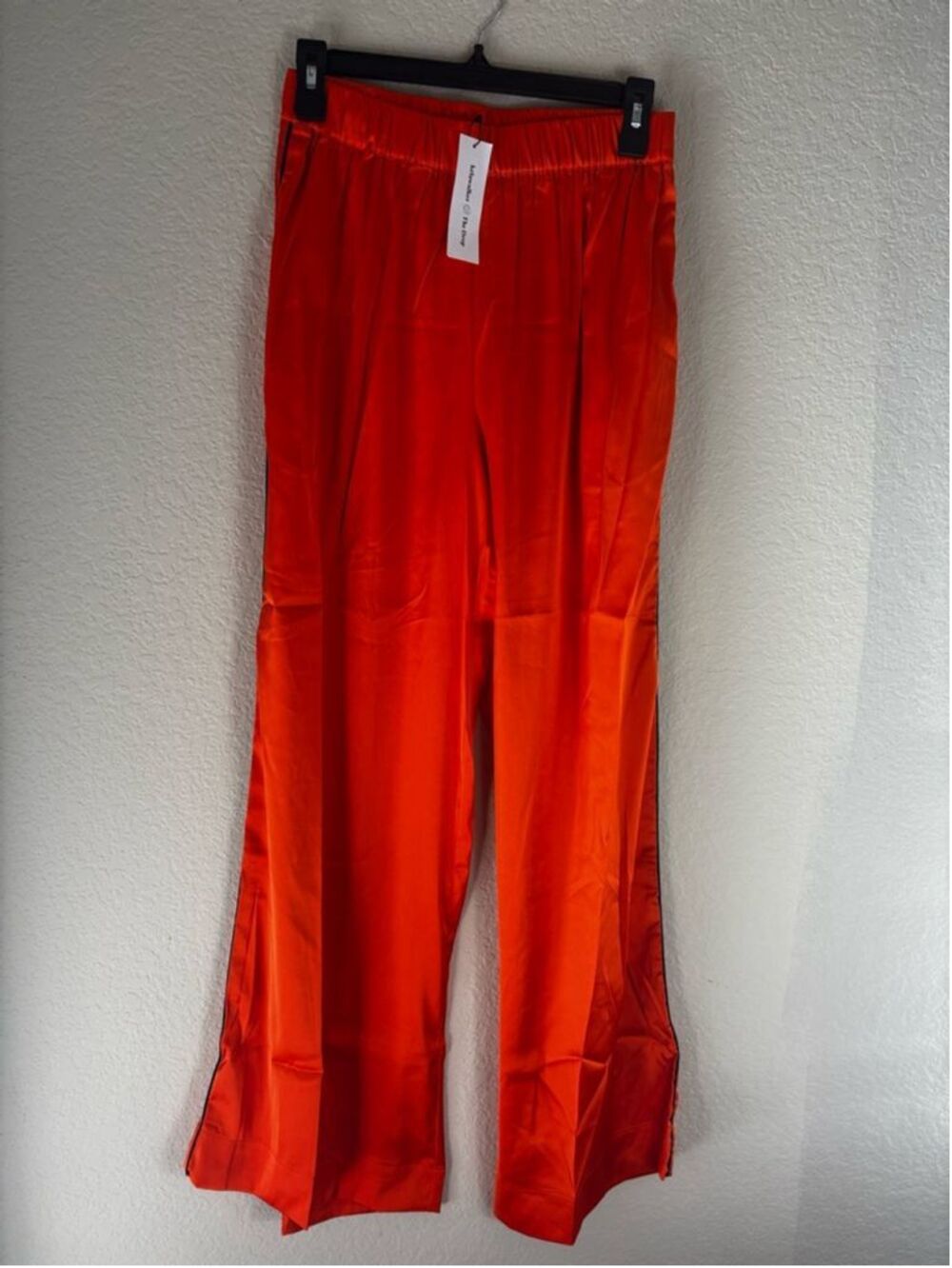 Women's The Drop Wide Leg Pants Size S Orange